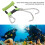 Spring Coiled Diving Hook Stainless Steel Double End Snap Clip Green 5