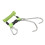 Spring Coiled Diving Hook Stainless Steel Double End Snap Clip Green 1