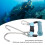 Stainless Steel Spring Coiled Diving Hook Double End Snap Clip Blue 5
