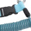 Stainless Steel Spring Coiled Diving Hook Double End Snap Clip Blue 7