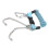 Stainless Steel Spring Coiled Diving Hook Double End Snap Clip Blue 8