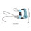 Stainless Steel Spring Coiled Diving Hook Double End Snap Clip Blue 2