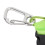 Spring Coiled Diving Hook Stainless Steel Double End Snap Clip Green 10