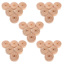 30Stk Holzräder Für Kinder-Basteln Beige, Glatte Oberfläche, Robust