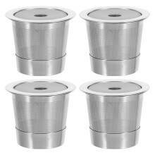 4Stk Silberner Kaffeekapselhalter Waschbar Für & Büro