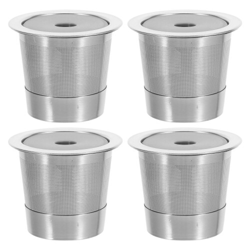 4Stk Silberner Kaffeekapselhalter Waschbar Für & Büro
