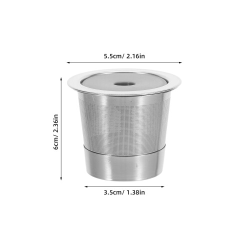 4Stk Silberner Kaffeekapselhalter Waschbar Für & Büro 1