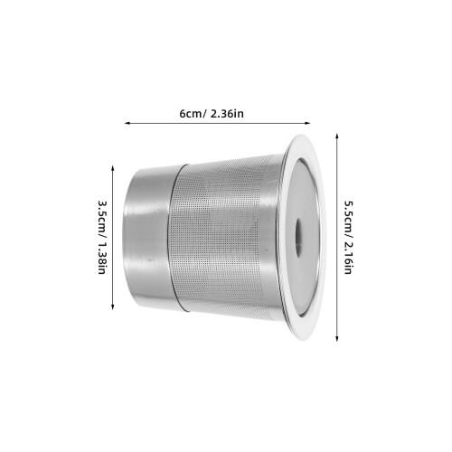 4Stk Silberner Kaffeekapselhalter Waschbar Für & Büro 2