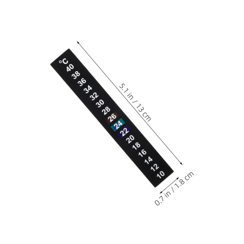 12 Aquarium Thermometer Strips Visbak En Terrarium 2