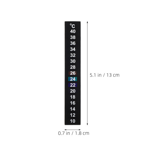 12 Aquarium Thermometer Strips Visbak En Terrarium 1