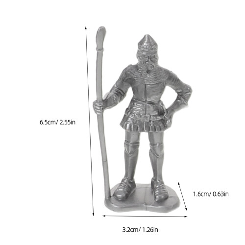 1 Set Ridder Actiefiguur Met Accessoires - Middeleeuwse Soldaat 2