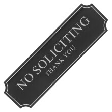 Self-Hechtende Acryl No Soliciting Bord Voor Voordeur En Kantoor