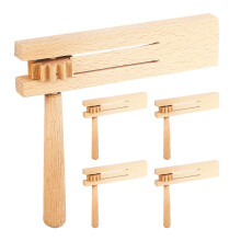 5St Kinderen Instrument Ratel Noise Maker Khaki Handzaam