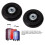 Silent-Kofferradwechselset 64x24mm PU-Gummi-Drehrollen 7
