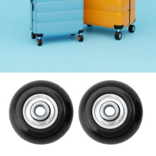 Reise-Kofferradrollen 2 Stück, 40 mm Gummiräder, geräuschlos, drehbar