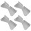 4PCS Stainless Steel Gutter Extension Hinge, 14.5x6cm 10