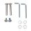 Silent-Kofferradwechselset 64x24mm PU-Gummi-Drehrollen 13