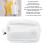 Clear Waterproof PVC Sling Bag, Large Capacity, Adjustable Strap, White 5