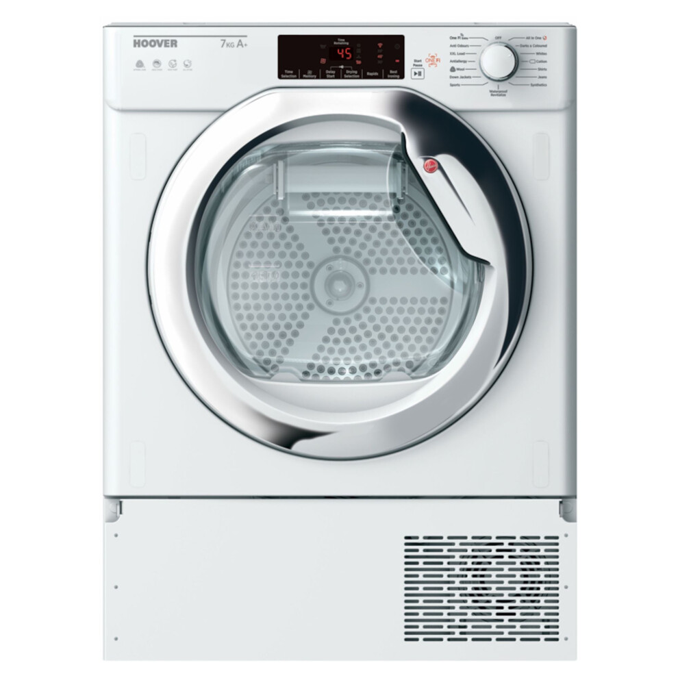 Hoover BHTD H7A1TCE-80 Tumble Dryer 7kg Heat Pump Integrated in White - Image 6