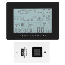 Digital Weather Station, Battery Powered Indoor Outdoor Thermometer with Wireless Remote Sensor for Comprehensive Monitoring