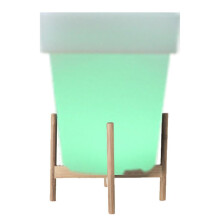 Supporto per piante regolabile, design moderno di metà secolo, adatto per uso interno ed esterno, impermeabile IP65-68, telecontrollo wireless con