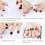 Επαγγελματικό κιτ ακρυλικού UV gel nail art, σετ πινέλων ζωγραφικής με διπλή άκρη και 3