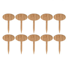 Natural Bamboo Plant Labels, Eco-Friendly Bamboo Markers Reusable Plant Tags Decorative Garden Plant Tags for Seedlings, Vegetable Gardens, Fruit Tree