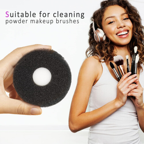 Καθαριστικό πινέλων μακιγιάζ, συμπαγές μέγεθος για ταξίδια, γρήγορος διακόπτης