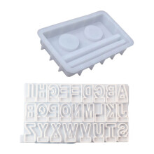 Candle Holder Resin Mold Decorative Letter Candlestick-B suit