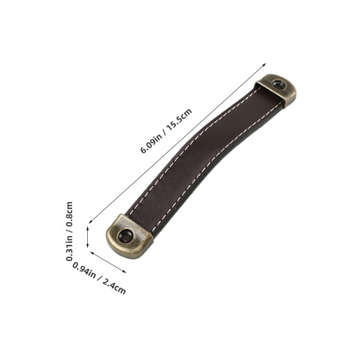 5Stk Retro Ledergriff Möbel Türgriff Mit Ergonomischem Design 2