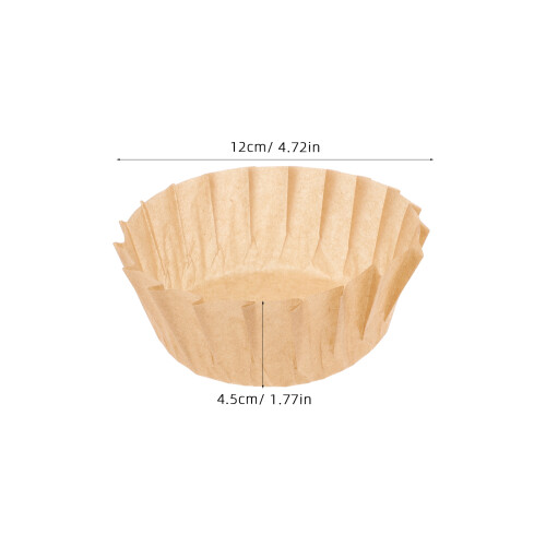 50Stk Basques Cake Papier Förmchen 4 Zoll Für Heißluftfritteuse Mikrowelle 1
