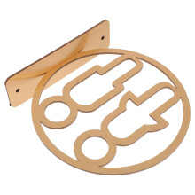 Acryl Wc Hinweisschild Gold Doppelseitig Für Damen Büro