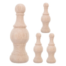 4Ud Remates De Madera Natural Para Y Barandillas En Tono Caqui