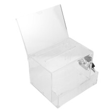 Caja Acrílica Para Recaudación Y Propinas