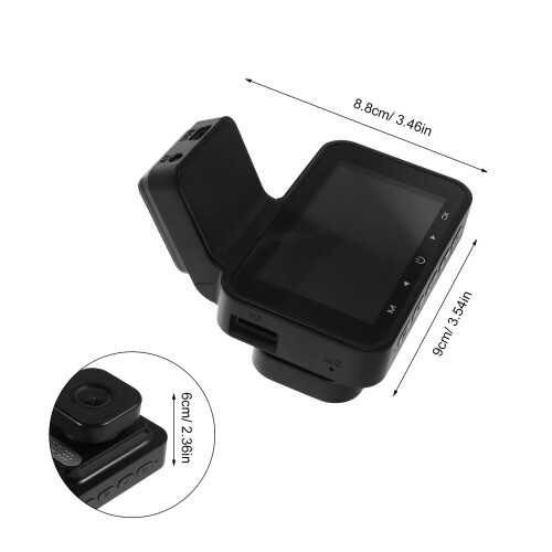 1Jgo Cámara Dashcam Para ABS , Dual Con Grabación Continua 1