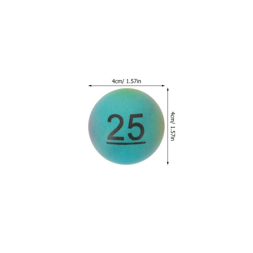 70Ud Bolas Multicolor Para Rifas Y Bingo Numeradas Plástico Resistente 1