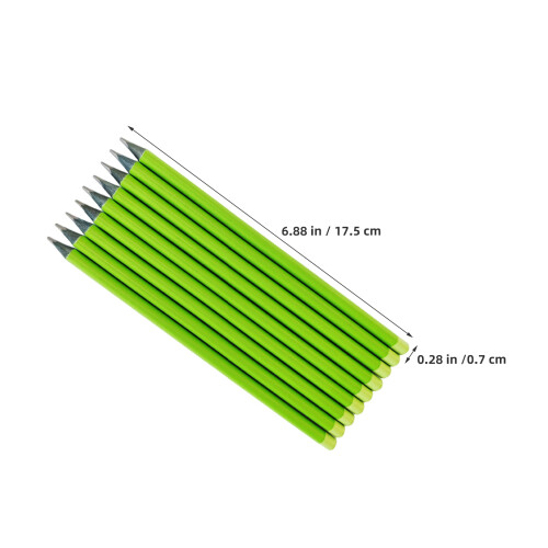 50Pièces Crayons Bois Triangulaires Vert Usage Construction 2