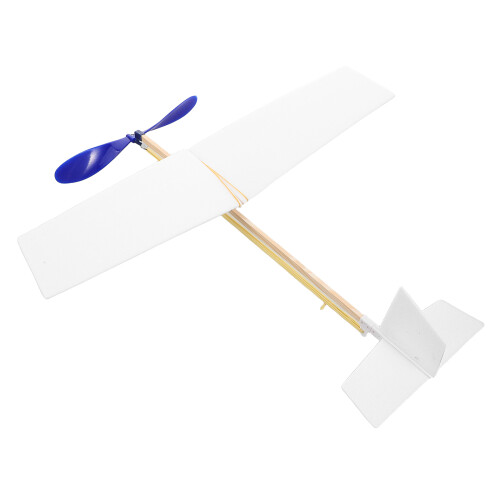 Foam Glider Plane Model Kit Rubber Band Powered Easy To Assemble