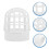 2Pcs White PVC Gutter Screen Mesh Leaf Filter Guard for Downspouts 10
