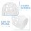 2Pcs White PVC Gutter Screen Mesh Leaf Filter Guard for Downspouts 9