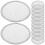 12Pcs Wide Mouth Stainless Steel Filter Mesh Sprouting Jar Lid Kit 8