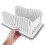 White Plastic Bread Slicing Guide Adjustable Toast Cutter 4