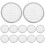 12Pcs Wide Mouth Stainless Steel Filter Mesh Sprouting Jar Lid Kit 1