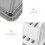 White Plastic Bread Slicing Guide Adjustable Toast Cutter 8