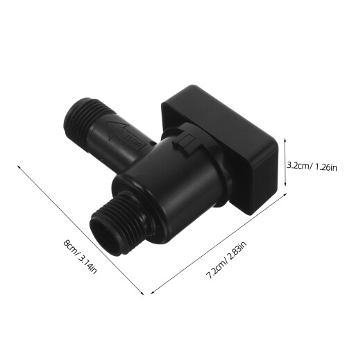 Durable ABS Rv Sewer Valve Replacement Check Valve Black 2