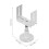 Stable White Radiator Support Bracket Floor Mount 3