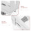 Stable White Radiator Support Bracket Floor Mount 9