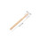 8Pcs Medium Hard Nylon Denture Brushes with Bamboo Grip for Daily Care 2