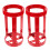2Pcs Compact Red Iron Fire Extinguisher Holder Reinforced Wall Bracket 1
