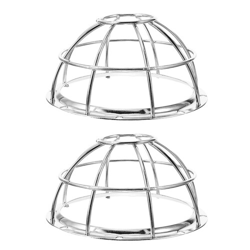 2Pcs Metálica Para Sprinkler Com Antirroubo Prata